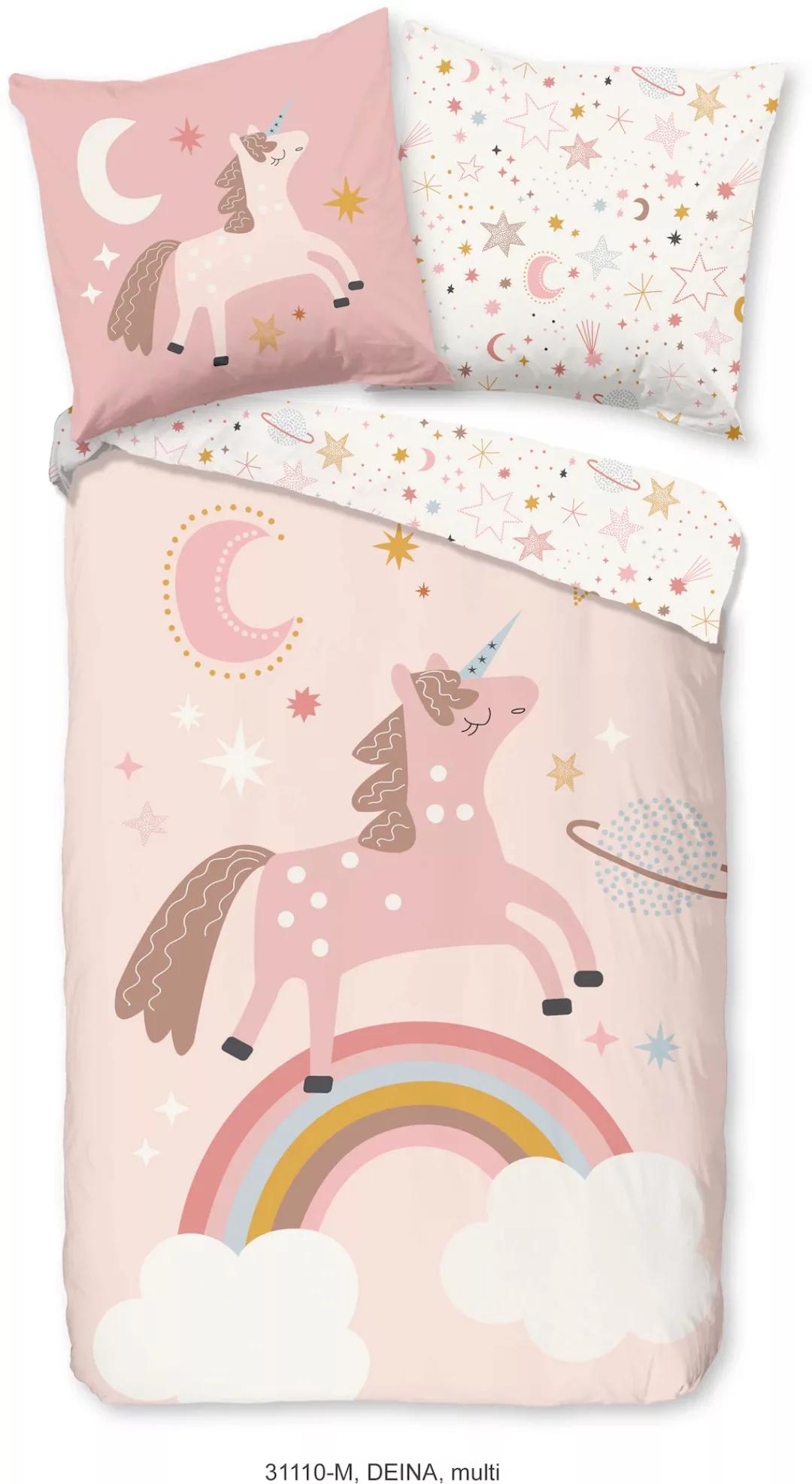 PURE luxury collection Kinderbettwäsche »Deina«, 135x200, Pflegeleicht, Rei günstig online kaufen