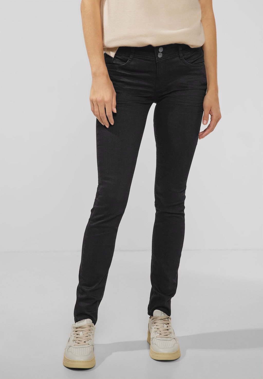 STREET ONE Slim-fit-Jeans, Middle Waist günstig online kaufen