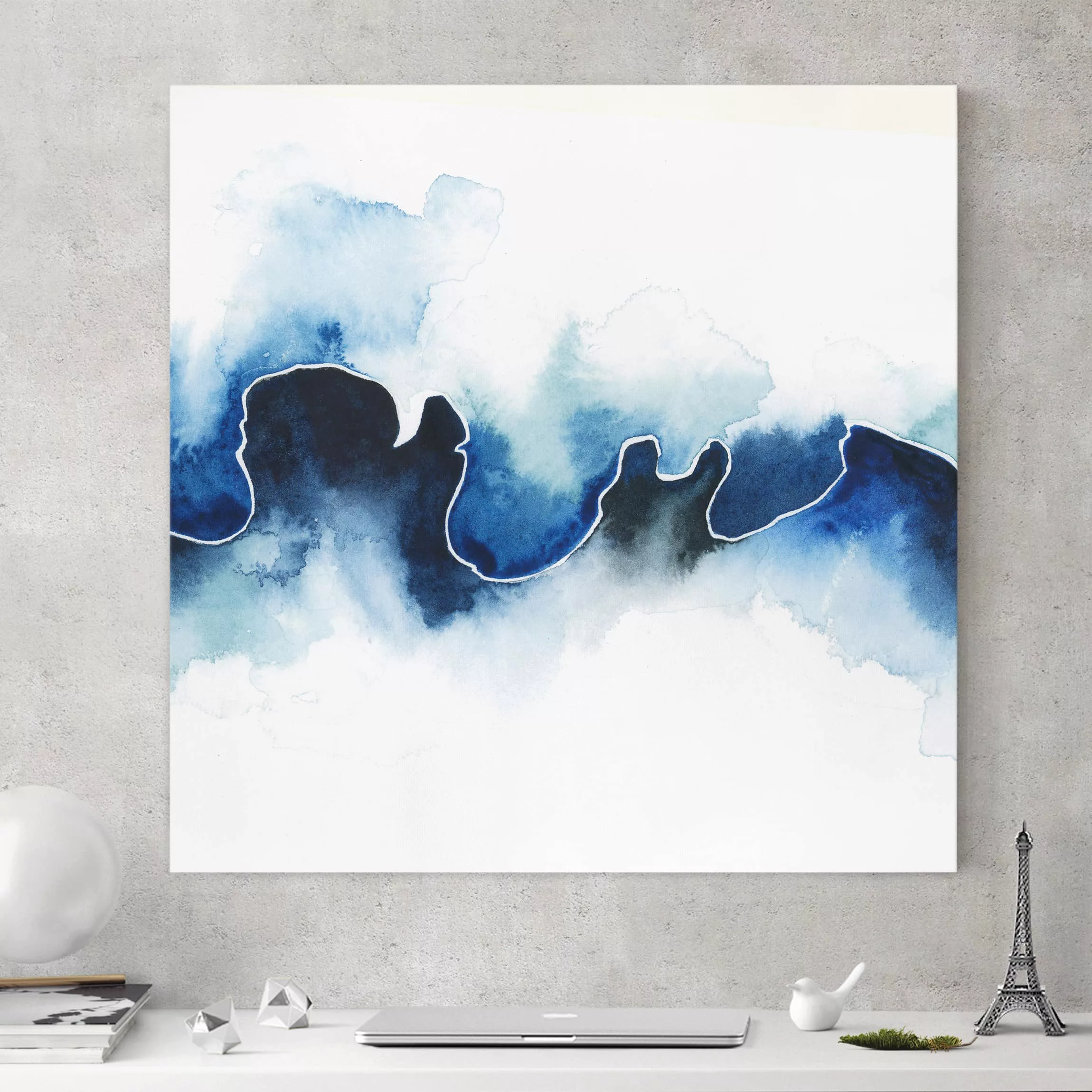 Leinwandbild Abstrakt - Quadrat Gletscherbruch günstig online kaufen