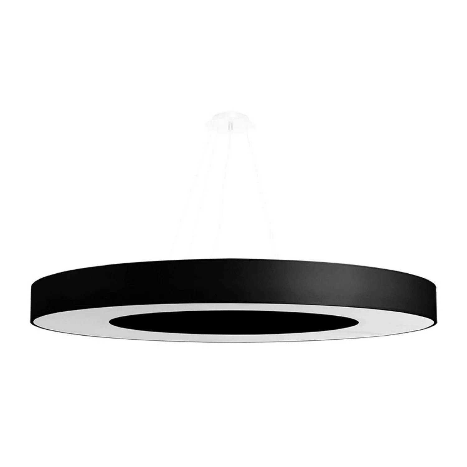 Sollux Lighting Kronleuchter Saturno Slim 90 Schwarz günstig online kaufen