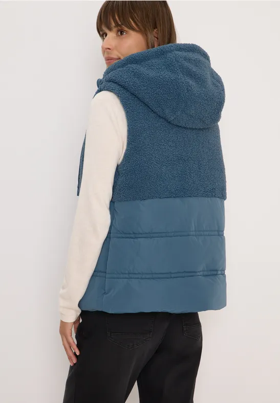 Weste mit Strukturmix günstig online kaufen