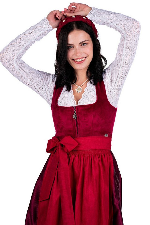 MarJo Dirndl Samt Dirndl 2tlg. - PINZBERG - magenta günstig online kaufen