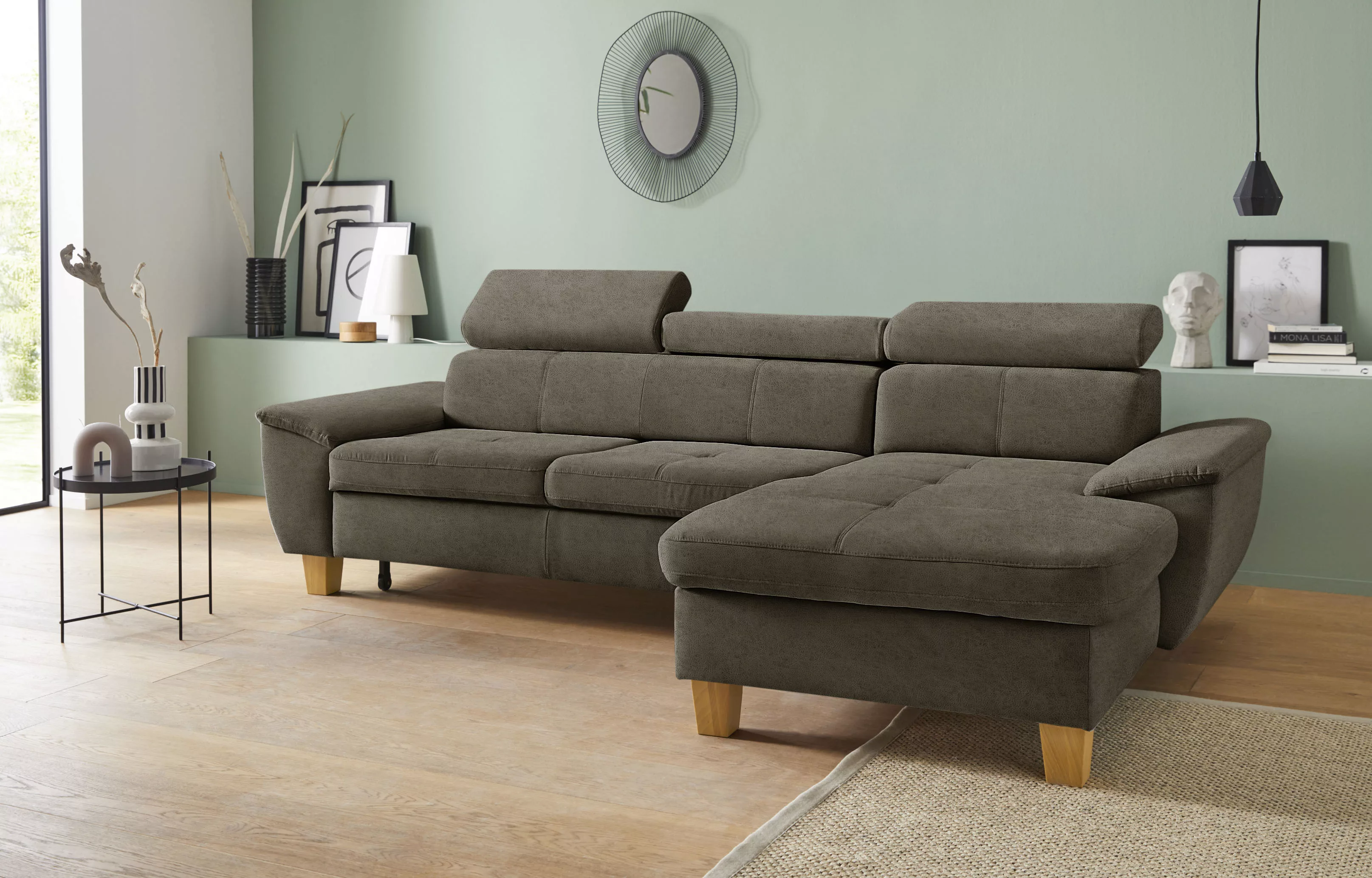 exxpo - sofa fashion Ecksofa "Enya, aufwendige Detailverarbeitung, hoher Si günstig online kaufen