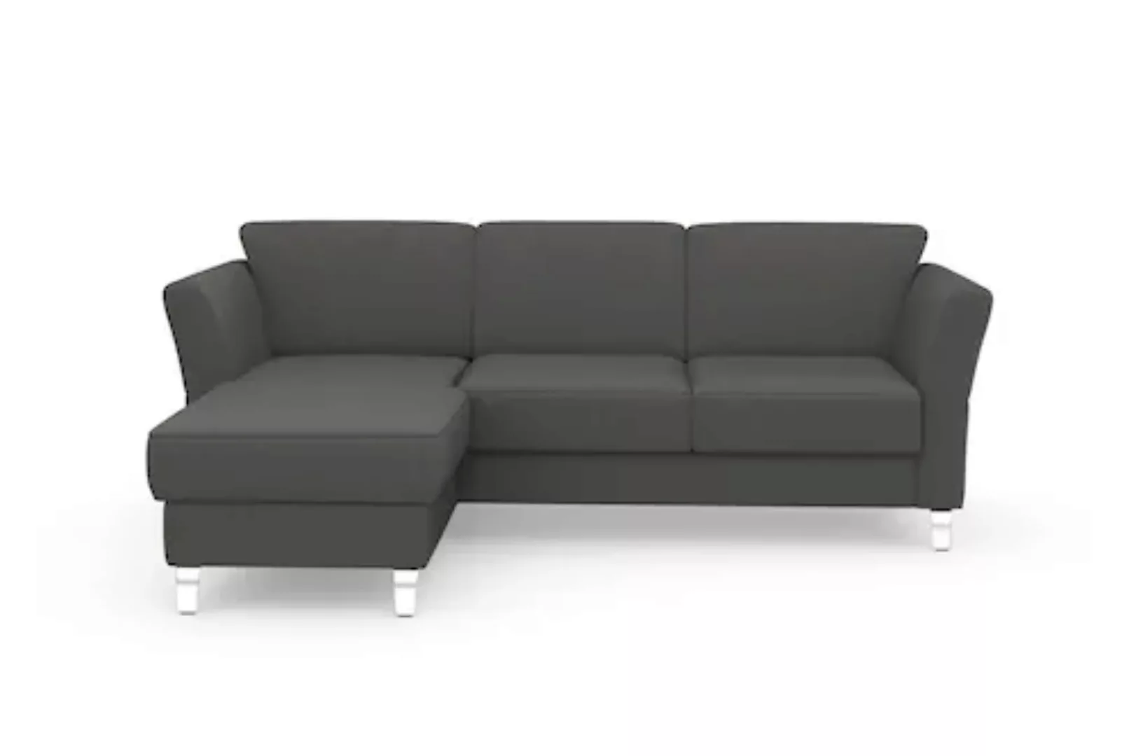 sit&more Ecksofa »Visby L-Form«, wahlweise mit Bettfunktion und Bettkasten, günstig online kaufen