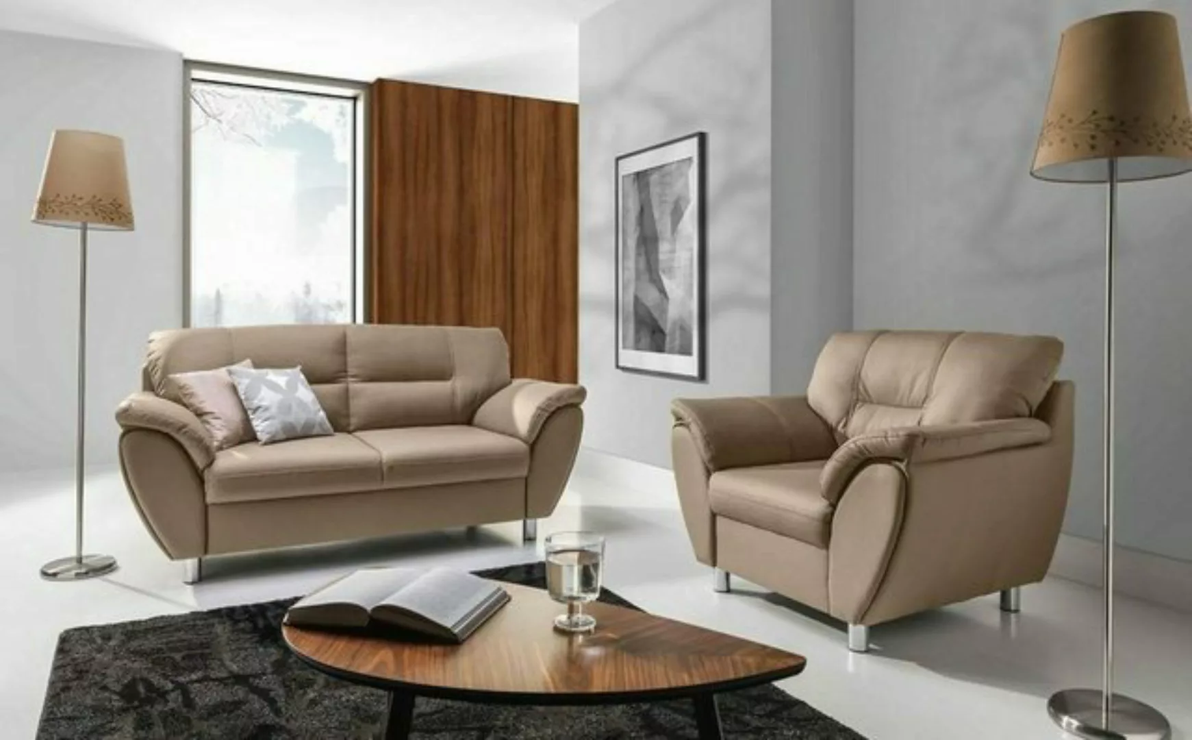 JVmoebel Sofa, Design 2 Sitzer Relax Sofas Sofa Textil Polster Couch Stoff günstig online kaufen