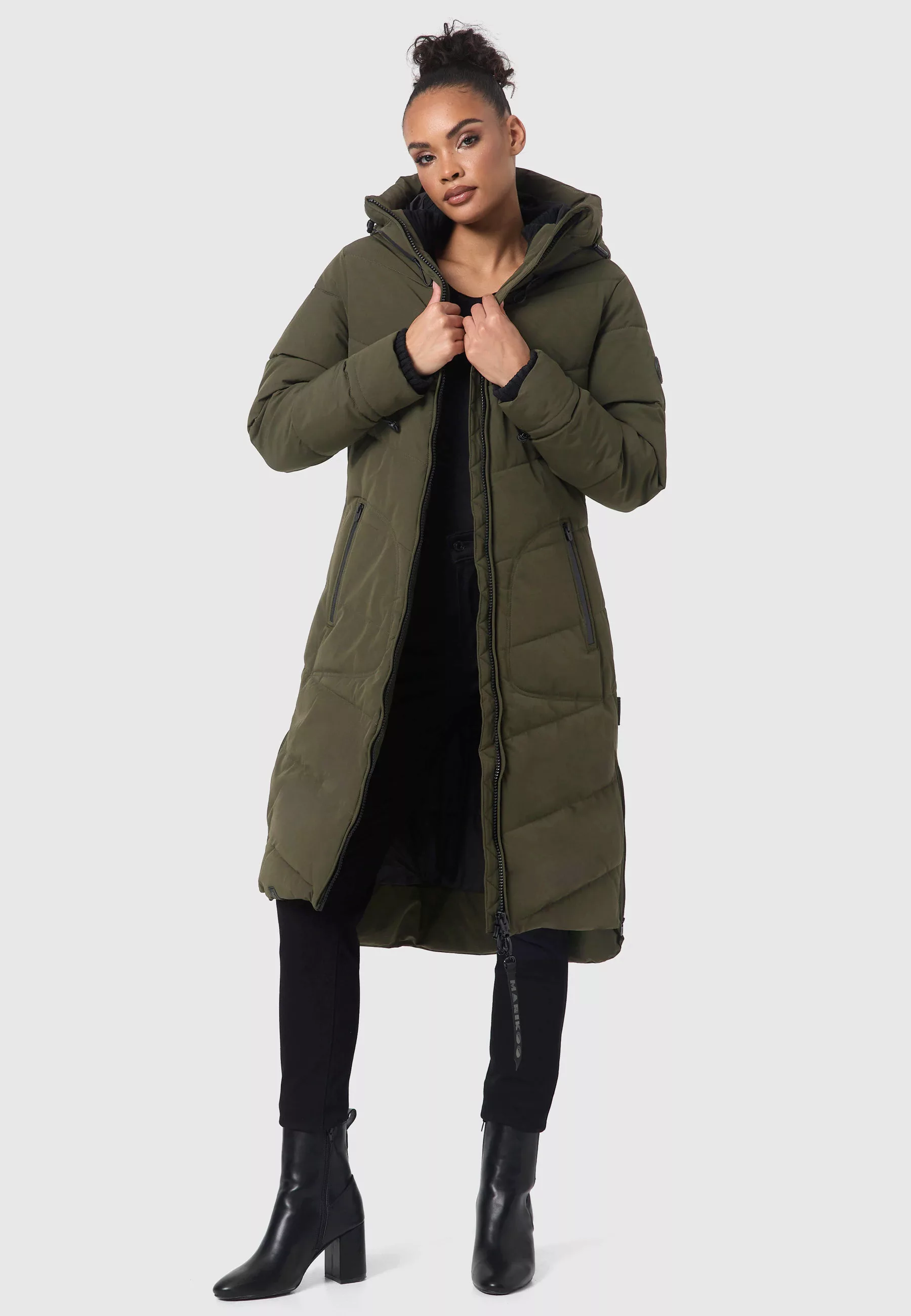 Marikoo Winterjacke "Benikoo", langer Winter Mantel gesteppt günstig online kaufen