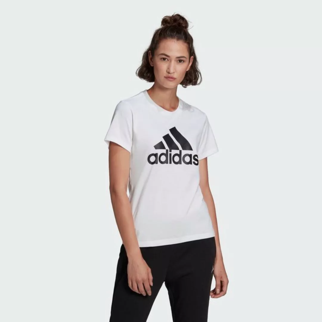 adidas Training – Weißes T-Shirt mit großem Logo günstig online kaufen