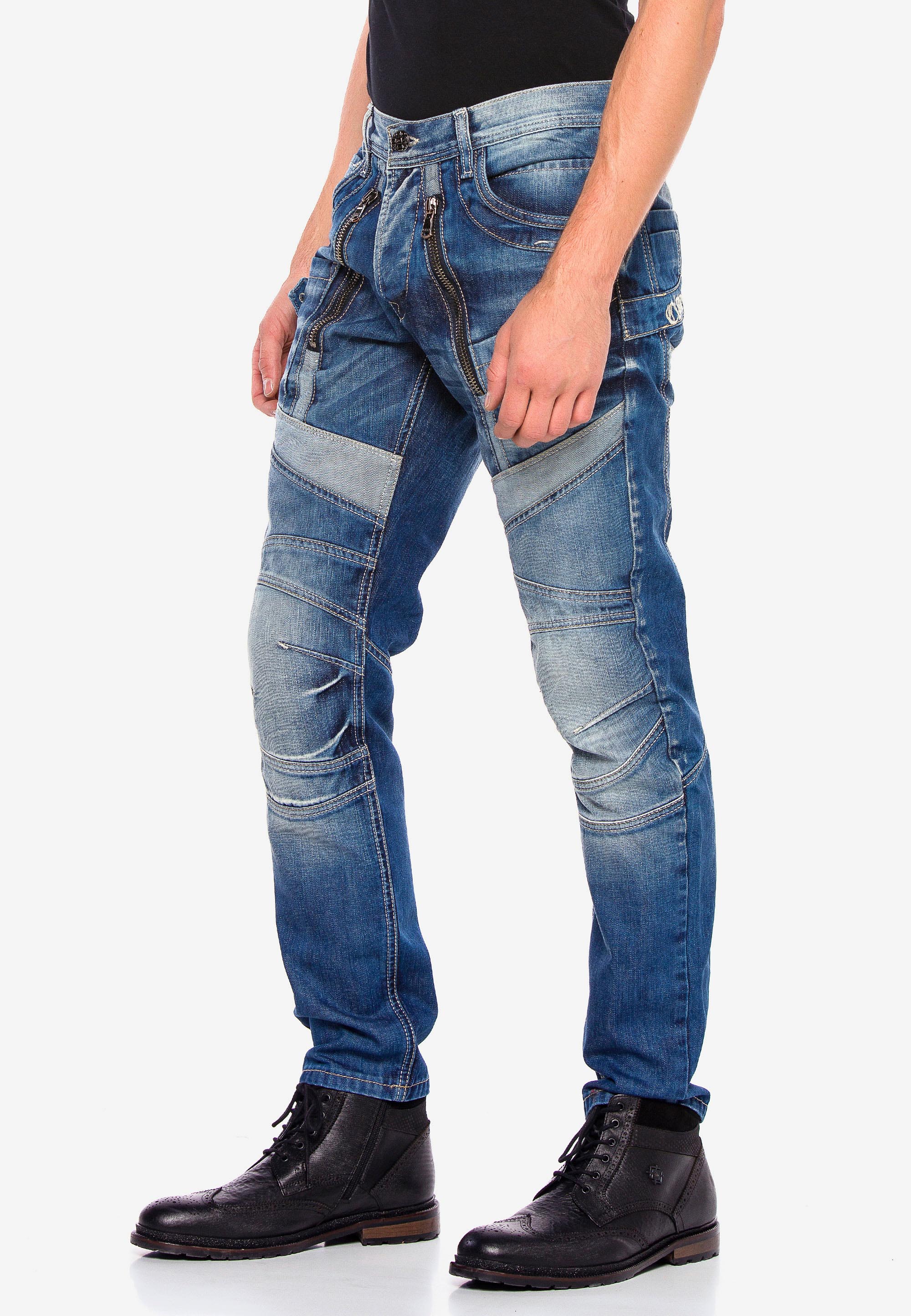 Cipo & Baxx Bequeme Jeans, mit trendigen Zierelementen günstig online kaufen