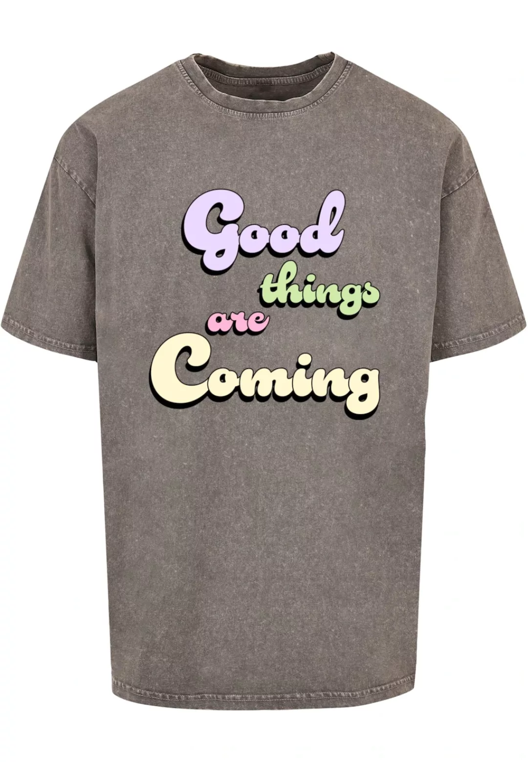 Merchcode T-Shirt "Merchcode Herren Good Things Acid Washed Heavy Oversized günstig online kaufen