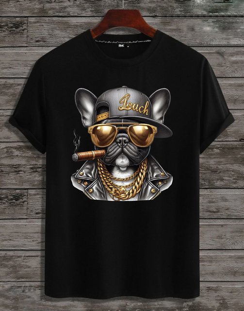 RMK Print-Shirt T-Shirt Herren Shirt Basic (Französische Bulldogge Bully So günstig online kaufen