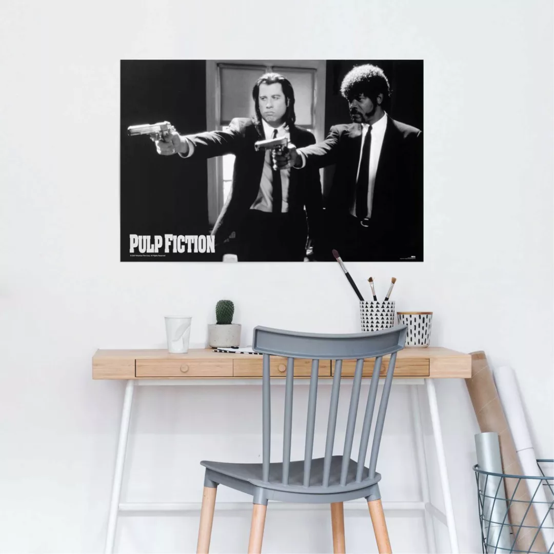 Reinders Poster "Pulp Fiction Schwarz/weiss", (1 St.) günstig online kaufen