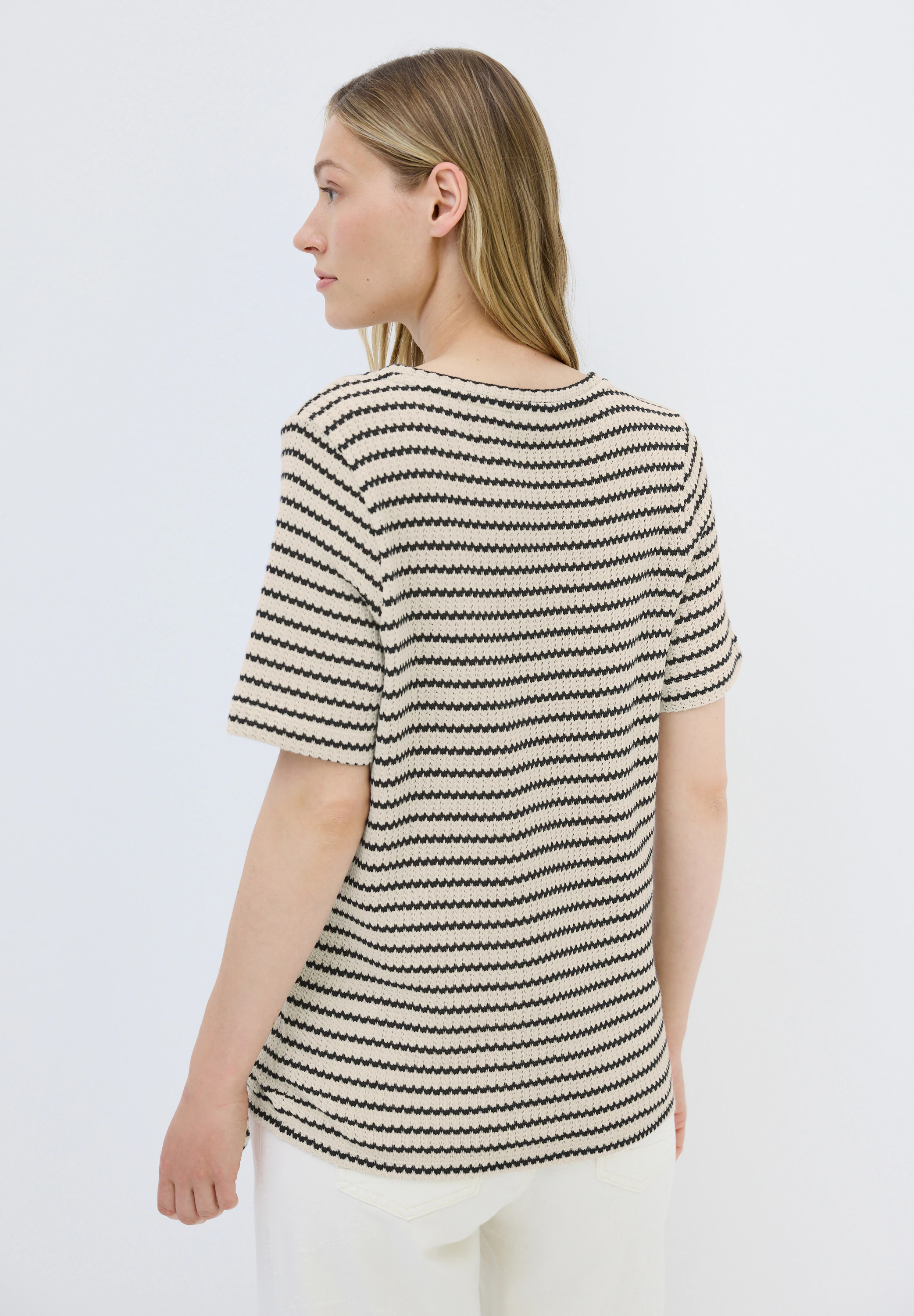 Cecil T-Shirt, aus Baumwolle mit Stretchante günstig online kaufen