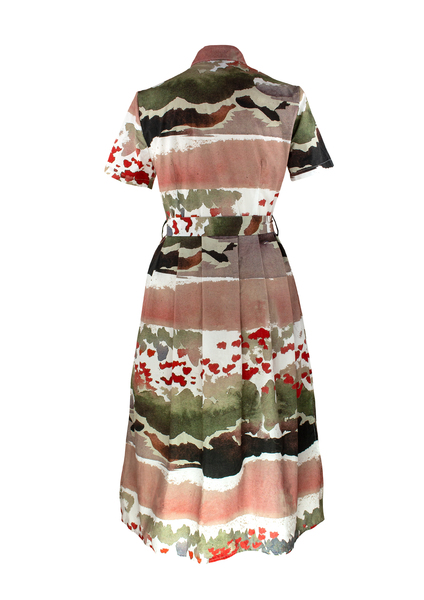 Dress Marie, Mohn - Damenkleid Aus Bio-baumwolle günstig online kaufen