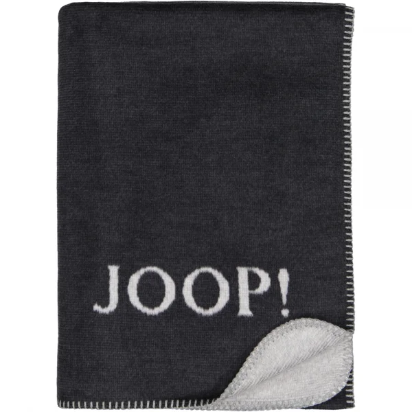 JOOP! Wohndecke Melange-Doubleface - Größe: 150x200 cm - Farbe: Anthrazit-S günstig online kaufen