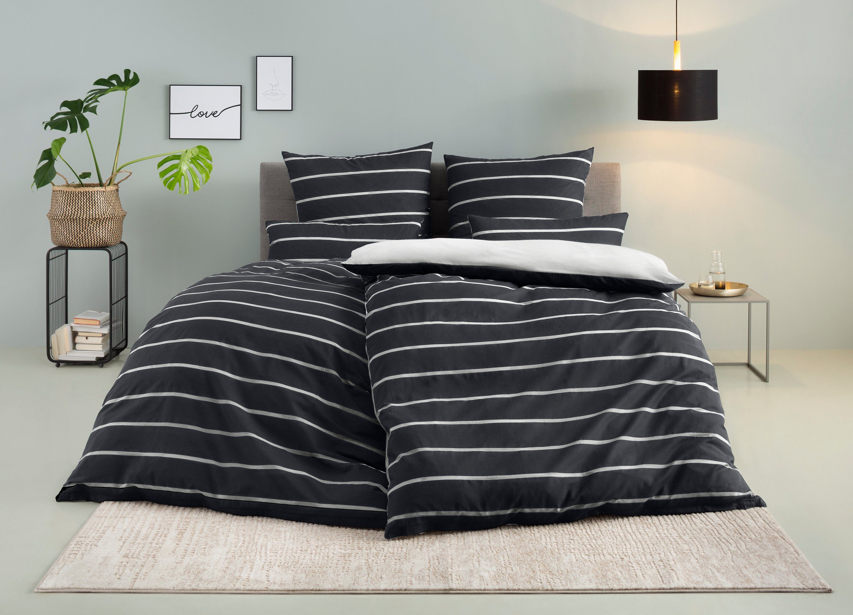 my home Bettwäsche Katja, Linon, 2 günstig online kaufen