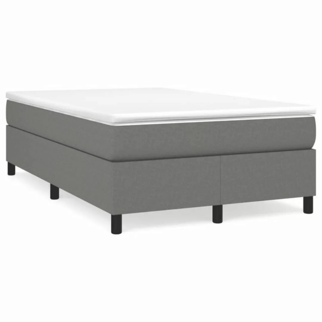 furnicato Bett Bettgestell ohne Matratze Dunkelgrau 120x200 cm Stoff (1-tlg günstig online kaufen