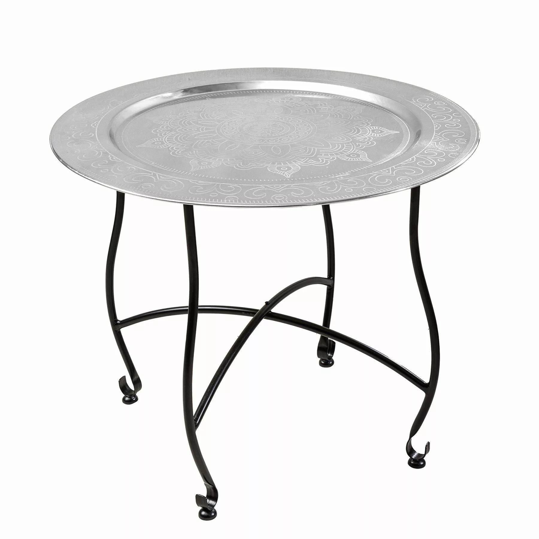 riess-ambiente Couchtisch MARRAKESCH Ø60cm silber · günstig online kaufen