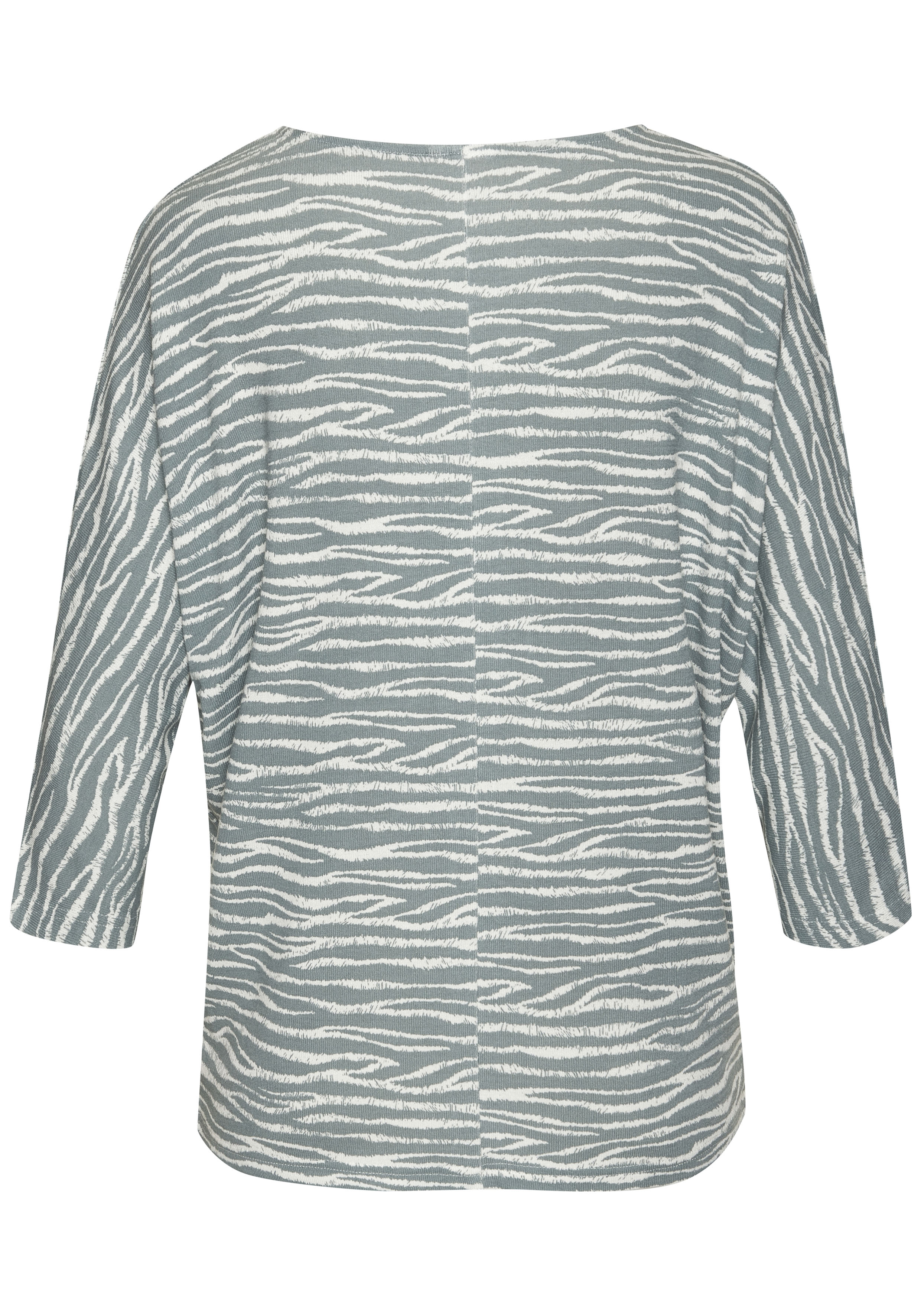 LASCANA 3/4-Arm-Shirt "mit modischem Zebra-Muster", aus weichem Viskose-Str günstig online kaufen