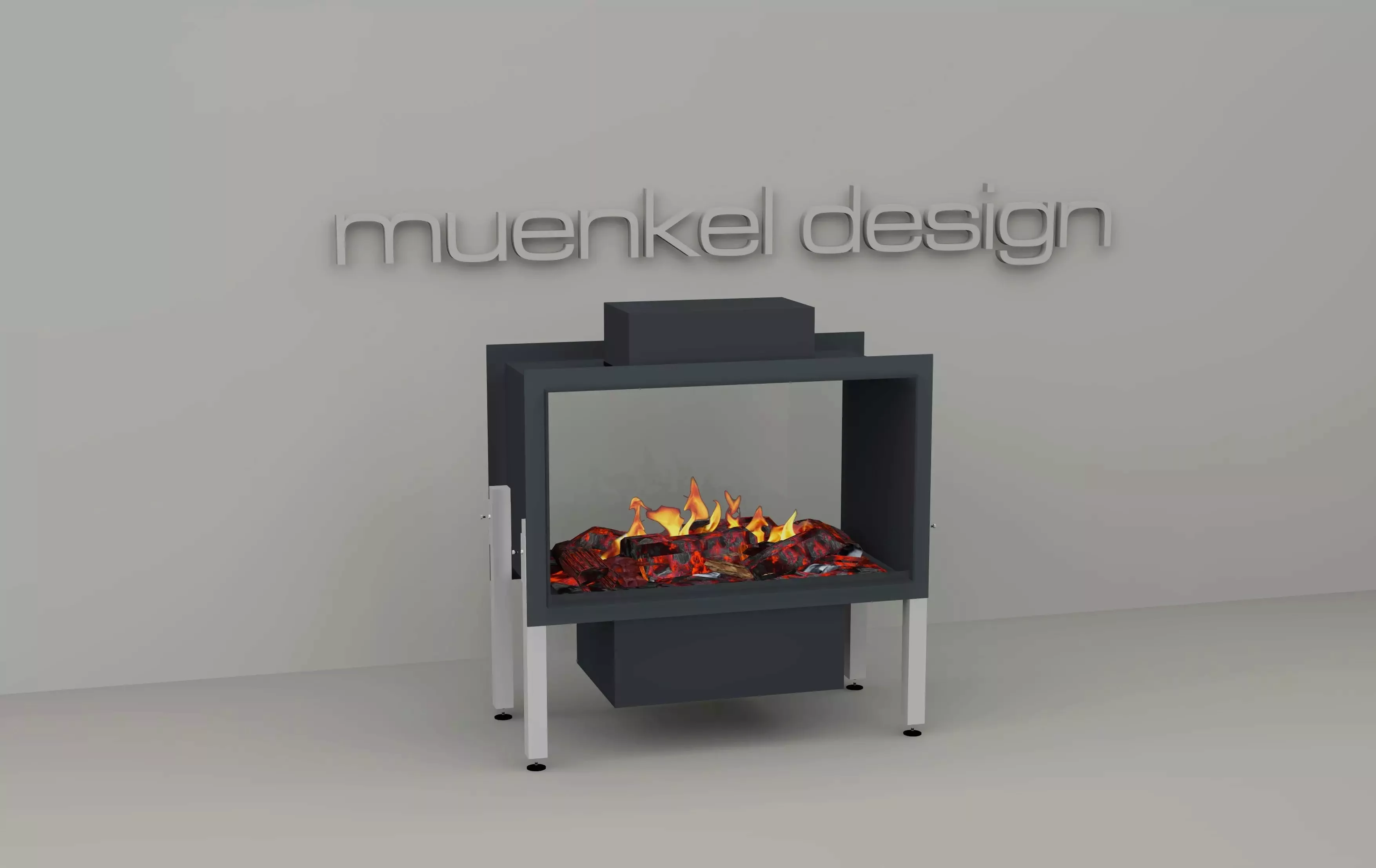 muenkel design e-tunnel PRO wood 800 [Opti-myst Elektrokamineinsatz]: Tank günstig online kaufen