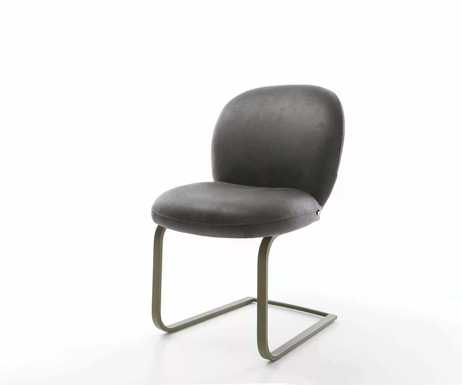 DELIFE Polsterstuhl Nube-Flex, Freischwinger flach Effektfinish günstig online kaufen