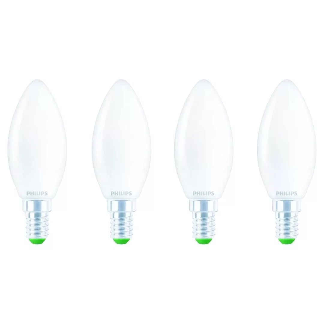 Philips LED Lampe E14 Kerze B35 Ultra Efficient 2,3W 485lm 2700K Viererpack günstig online kaufen