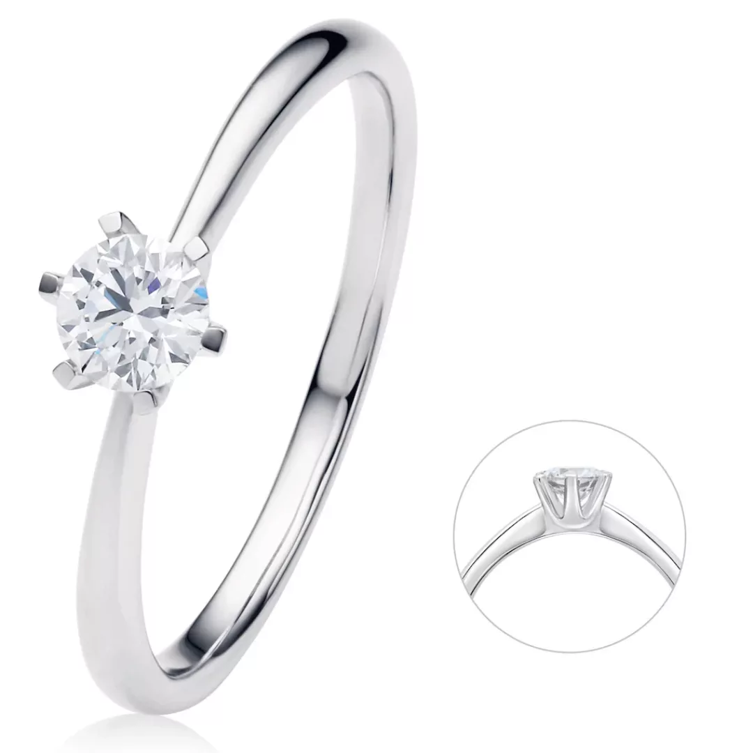 ONE ELEMENT Diamantring "0.25 ct Diamant Brillant Ring aus 750 Weißgold", D günstig online kaufen