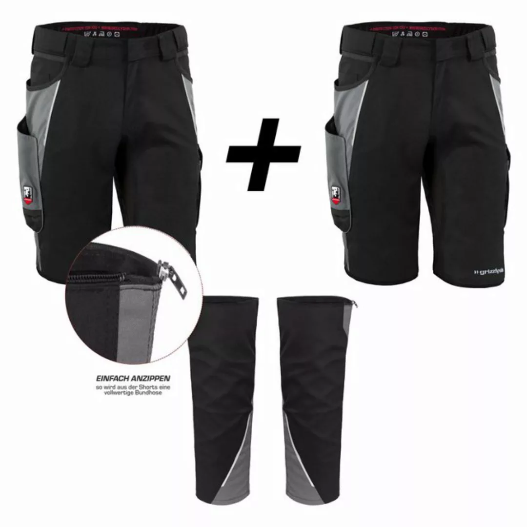 Qualitex Workwear Arbeitsshorts RIESEN-BUNDLE 2x IRON Shorts + Beinlinge - günstig online kaufen