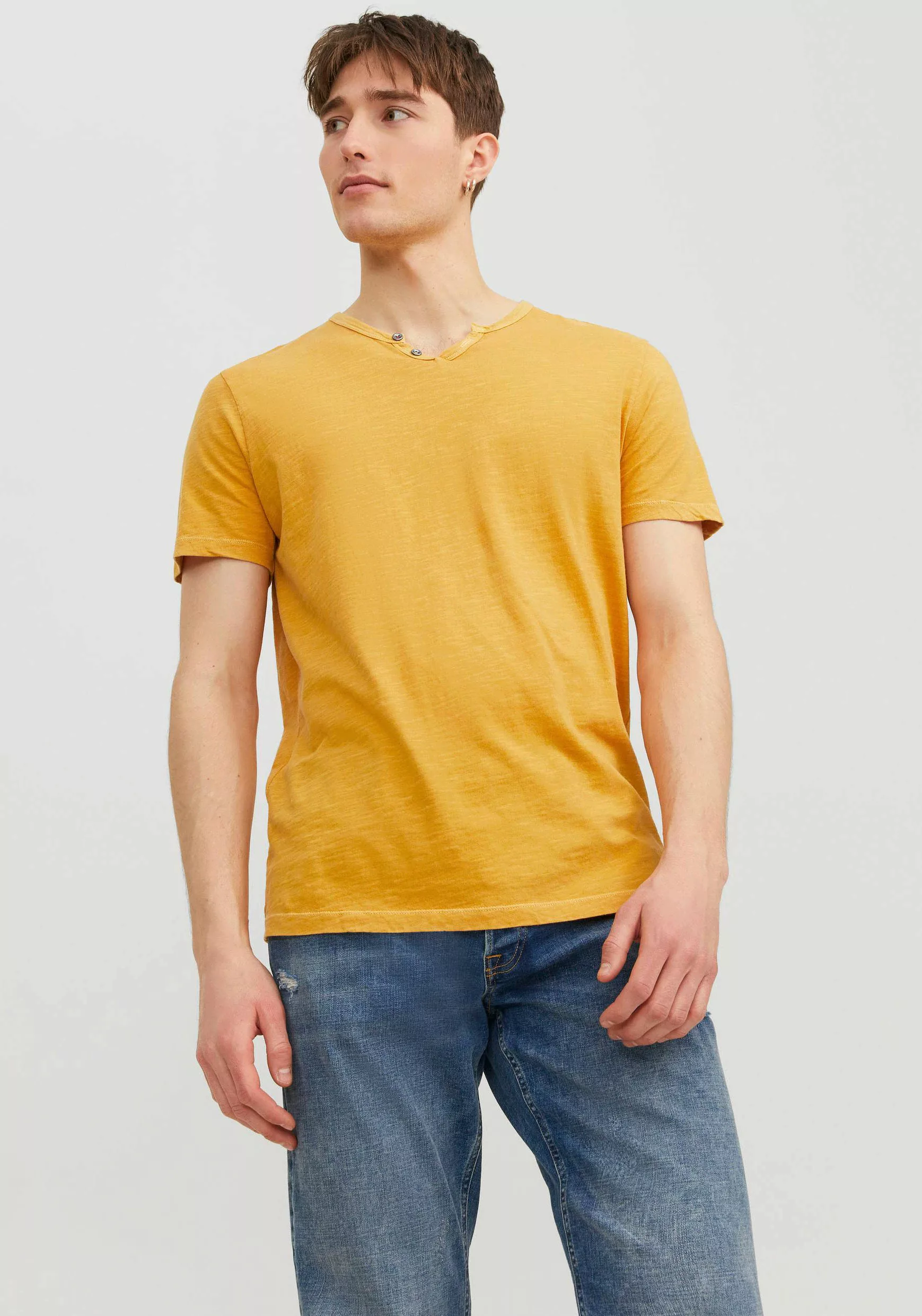 Jack & Jones T-Shirt JJESPLIT NECK TEE SS NOOS günstig online kaufen