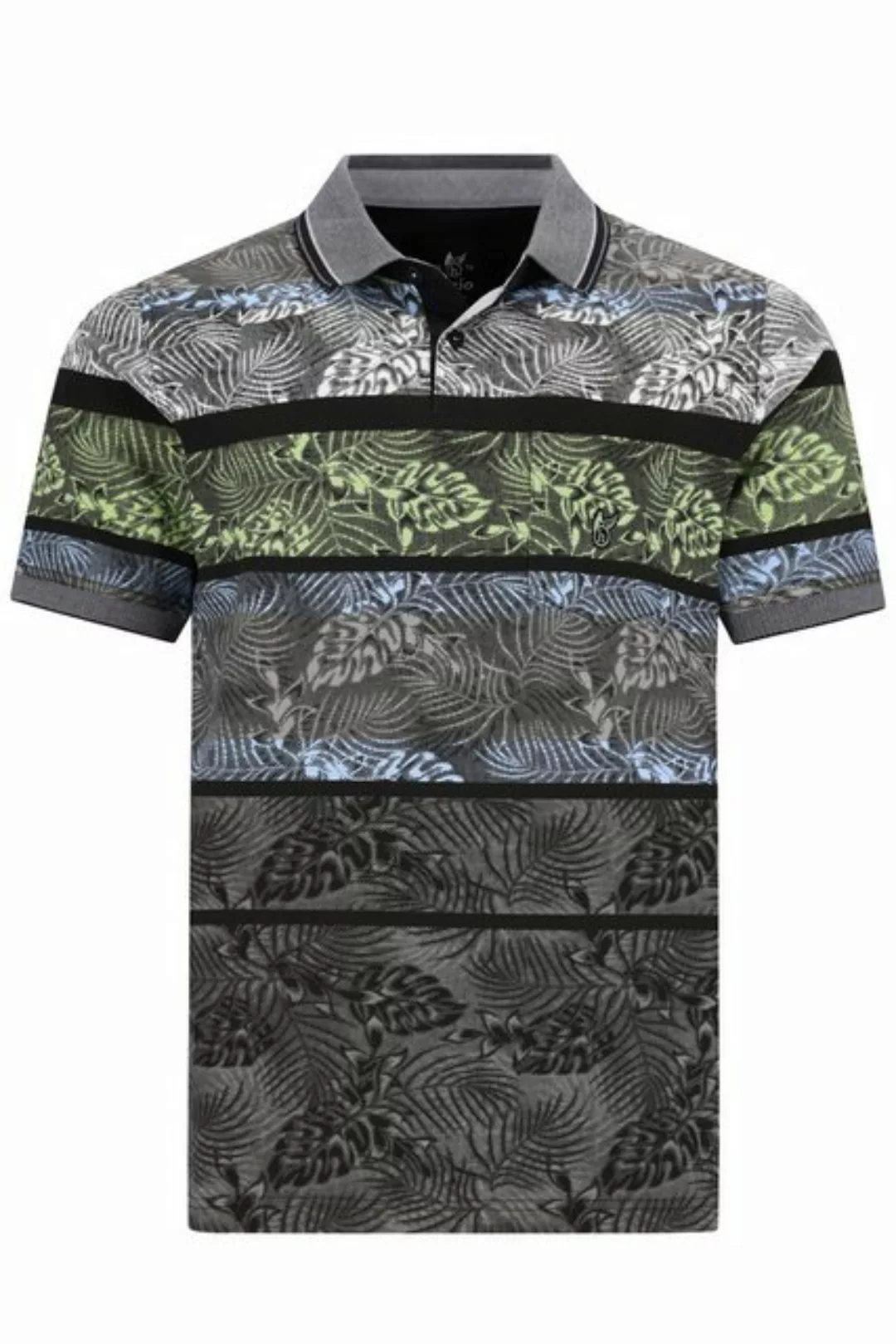 Hajo Poloshirt H Poloshirt Stay Fresh Print schwarz günstig online kaufen