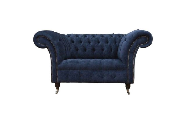 JVmoebel Sofa Chesterfield Sofa 1,5 Sitzer Designer Couchen Couch Stoff Pol günstig online kaufen