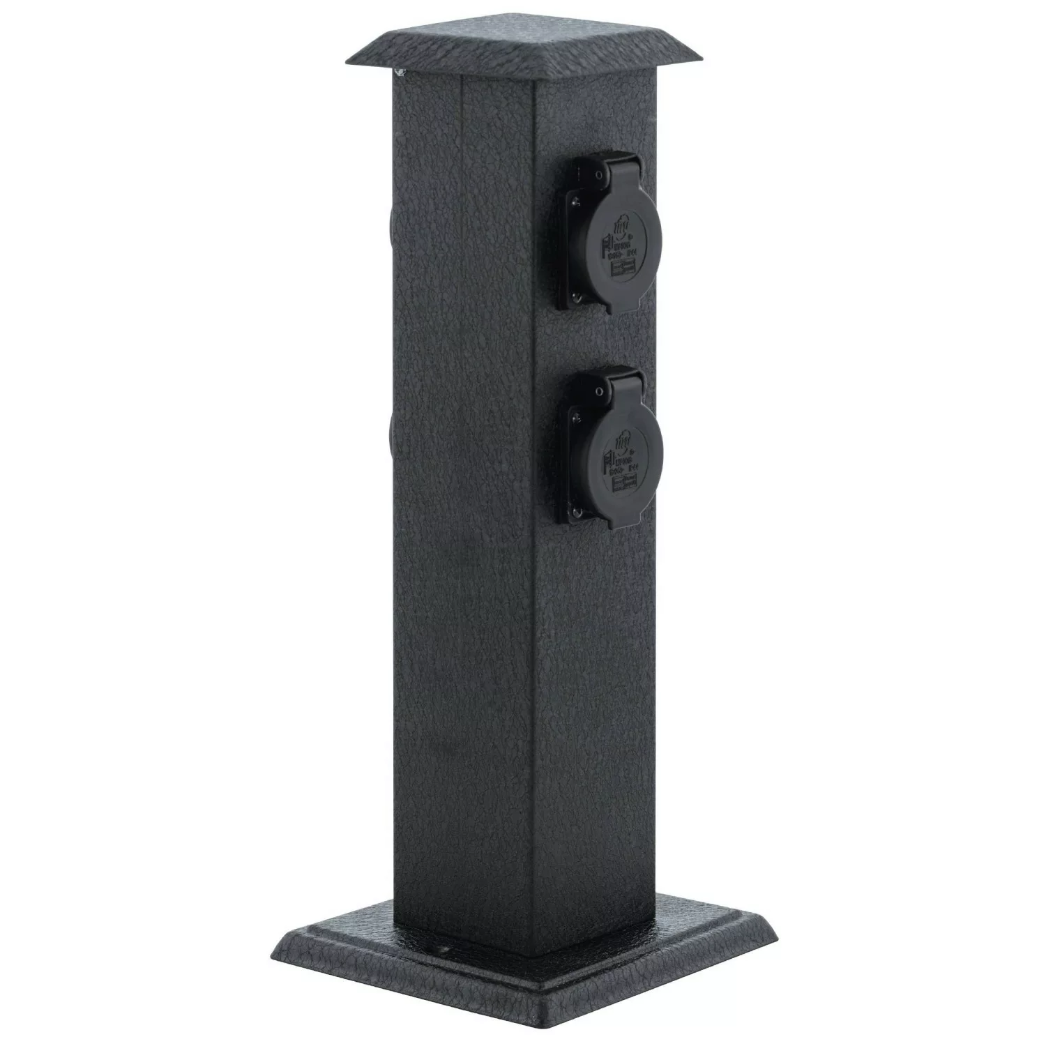 Eglo Gareten Steckdosensäule Park 4 Schwarz 40 cm x 11 cm günstig online kaufen