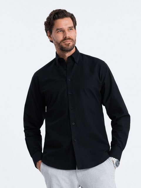 OMBRE Langarmhemd Herrenhemd im Oxford-Stil REGULAR günstig online kaufen