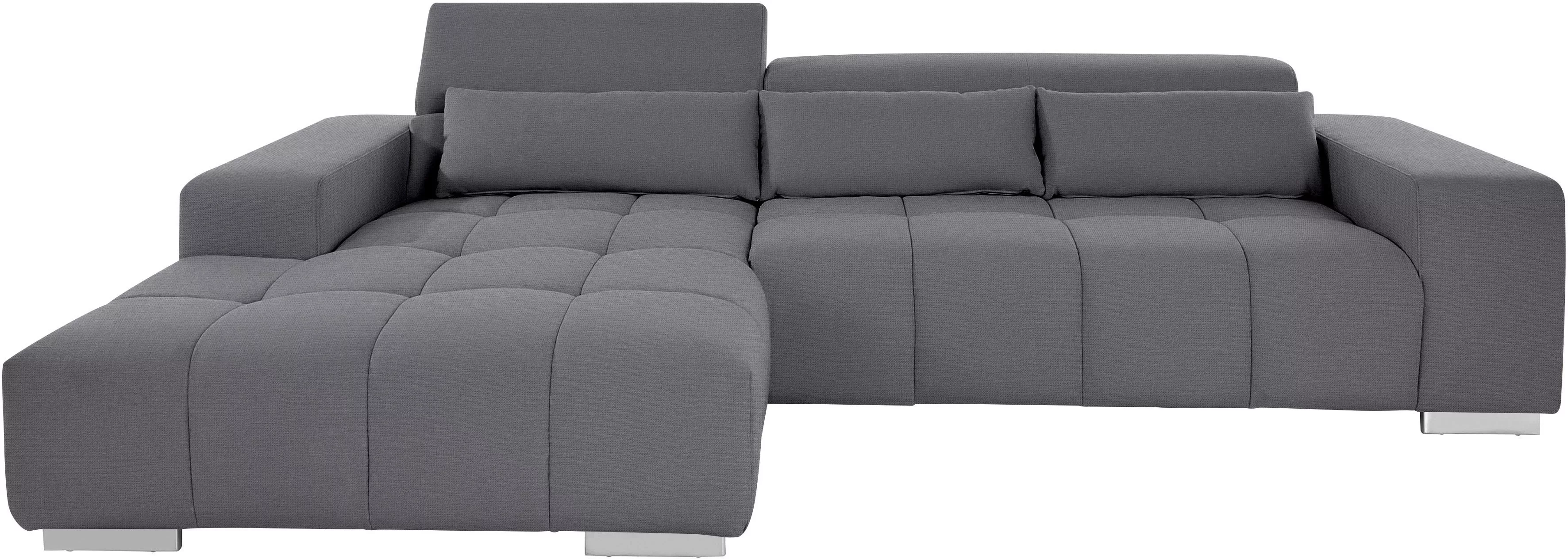 COTTA Ecksofa "Orion", mit Recamiere, inkl. verstellbaren Kopfstützen und 3 günstig online kaufen