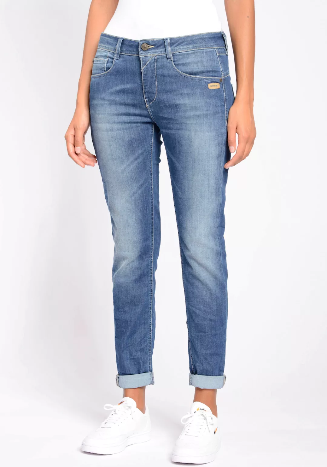 GANG Relax-fit-Jeans "AMELIE", mit Used-Effekten günstig online kaufen