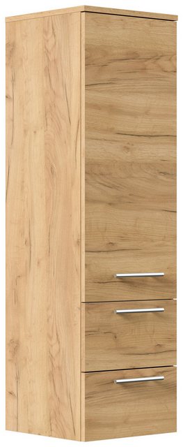 Magnolia Home Hochschrank Hochschrank 120 cm eiche gold mit Glaseinlagen günstig online kaufen