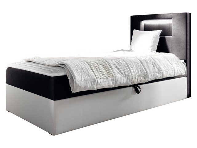 MIRJAN24 Boxspringbett Gold Junior 1 (mit Bettkasten, Polsterkopfteil und B günstig online kaufen