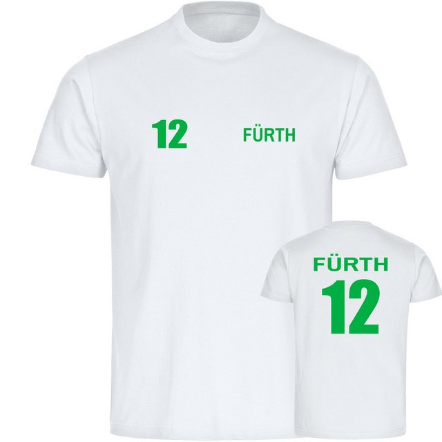 multifanshop T-Shirt Herren Fürth - Trikot Nummer 12 - Männer günstig online kaufen