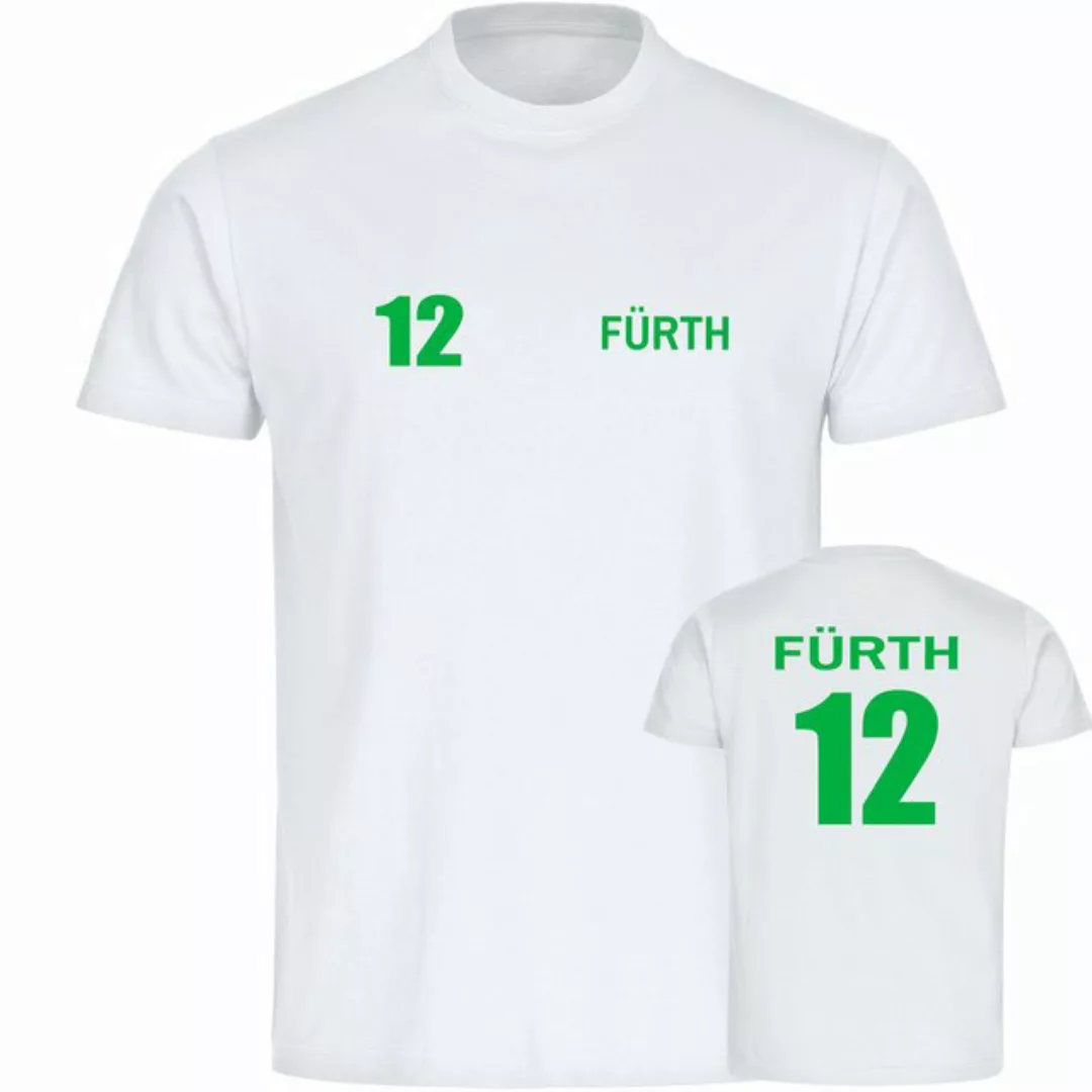 multifanshop T-Shirt Herren Fürth - Trikot Nummer 12 - Männer günstig online kaufen