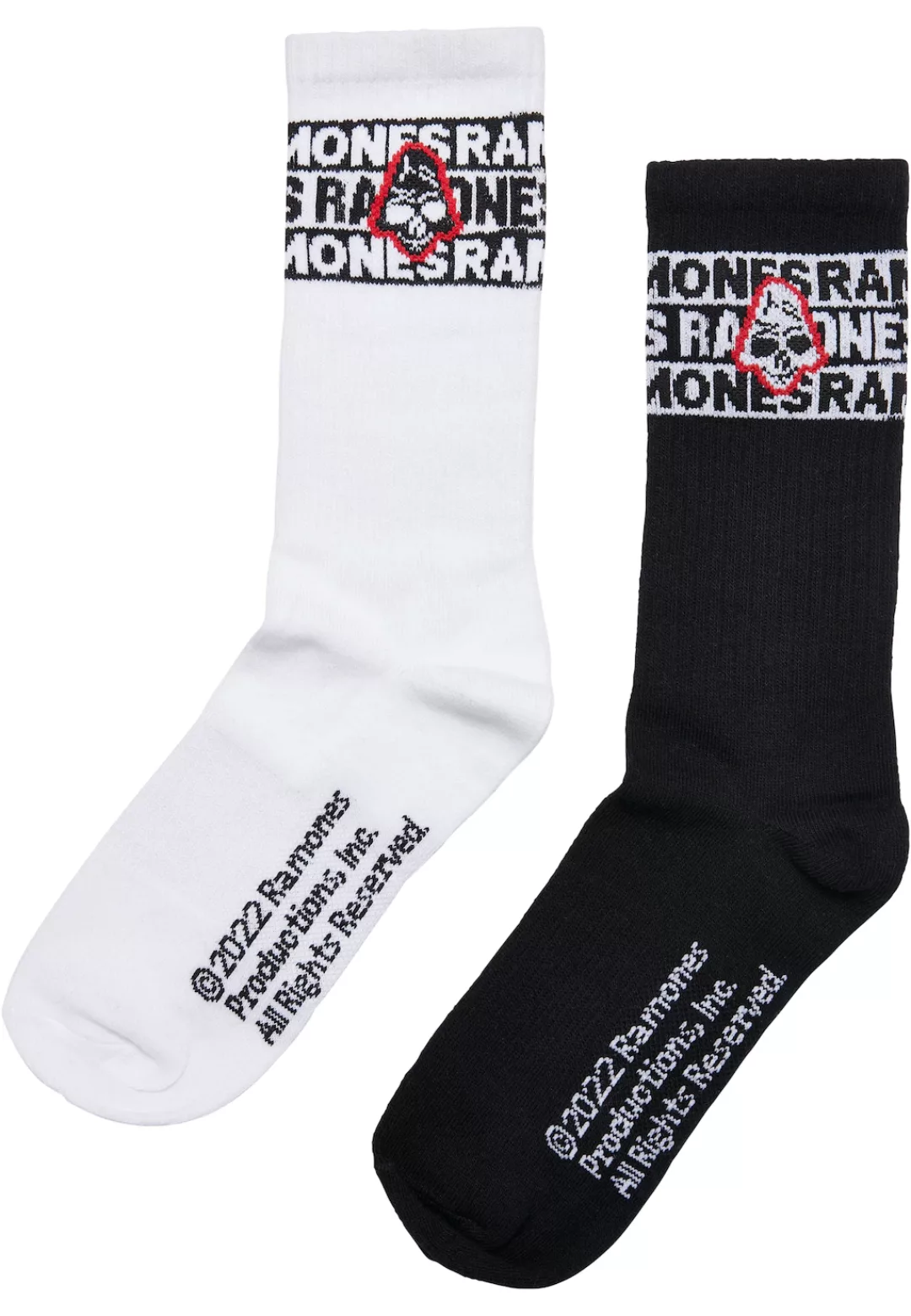 Merchcode Basicsocken "Merchcode Accessoires Ramones Skull Socks 2-Pack", ( günstig online kaufen