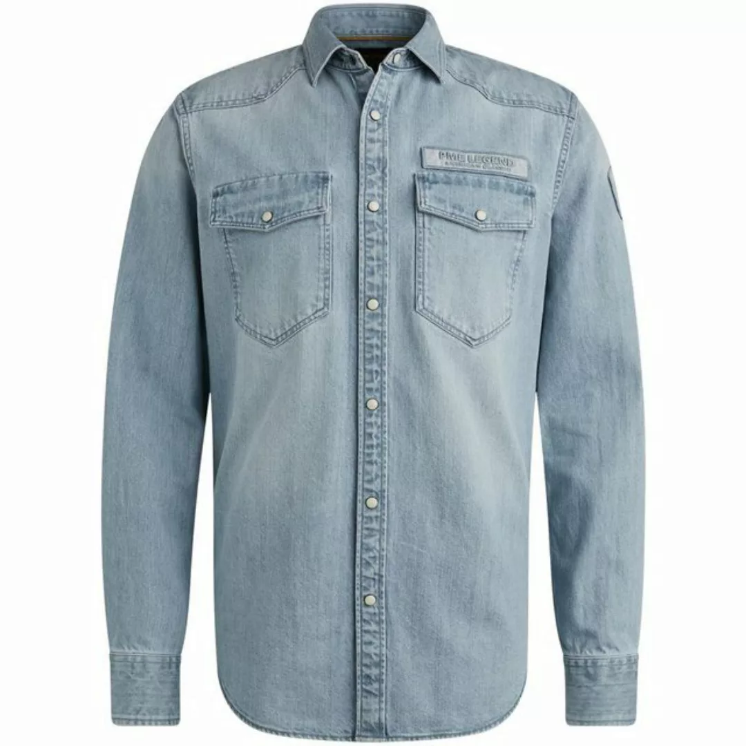 PME LEGEND Jeanshemd -  Long Sleeve Shirt Bleach Indigo Denim günstig online kaufen