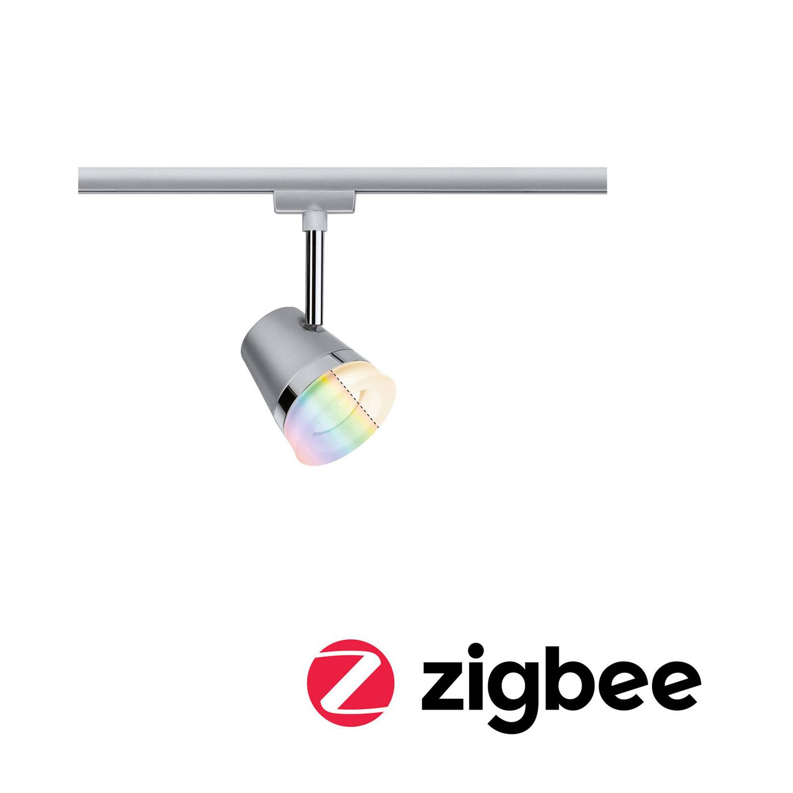 Paulmann URail Cone Spot RGBW chrom matt ZigBee günstig online kaufen