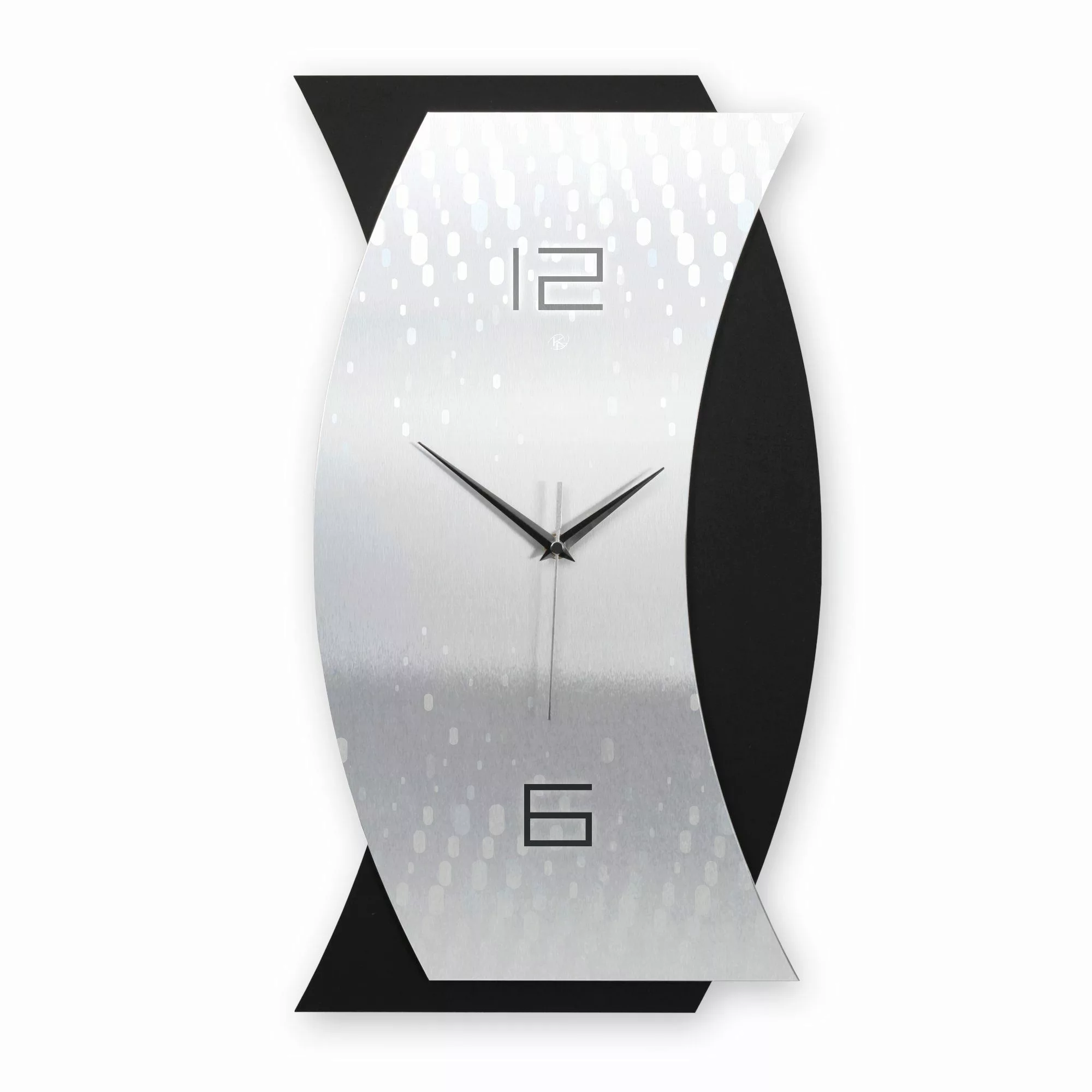 Kreative Feder Wanduhr 3D Designer-WANDUHR Silver günstig online kaufen