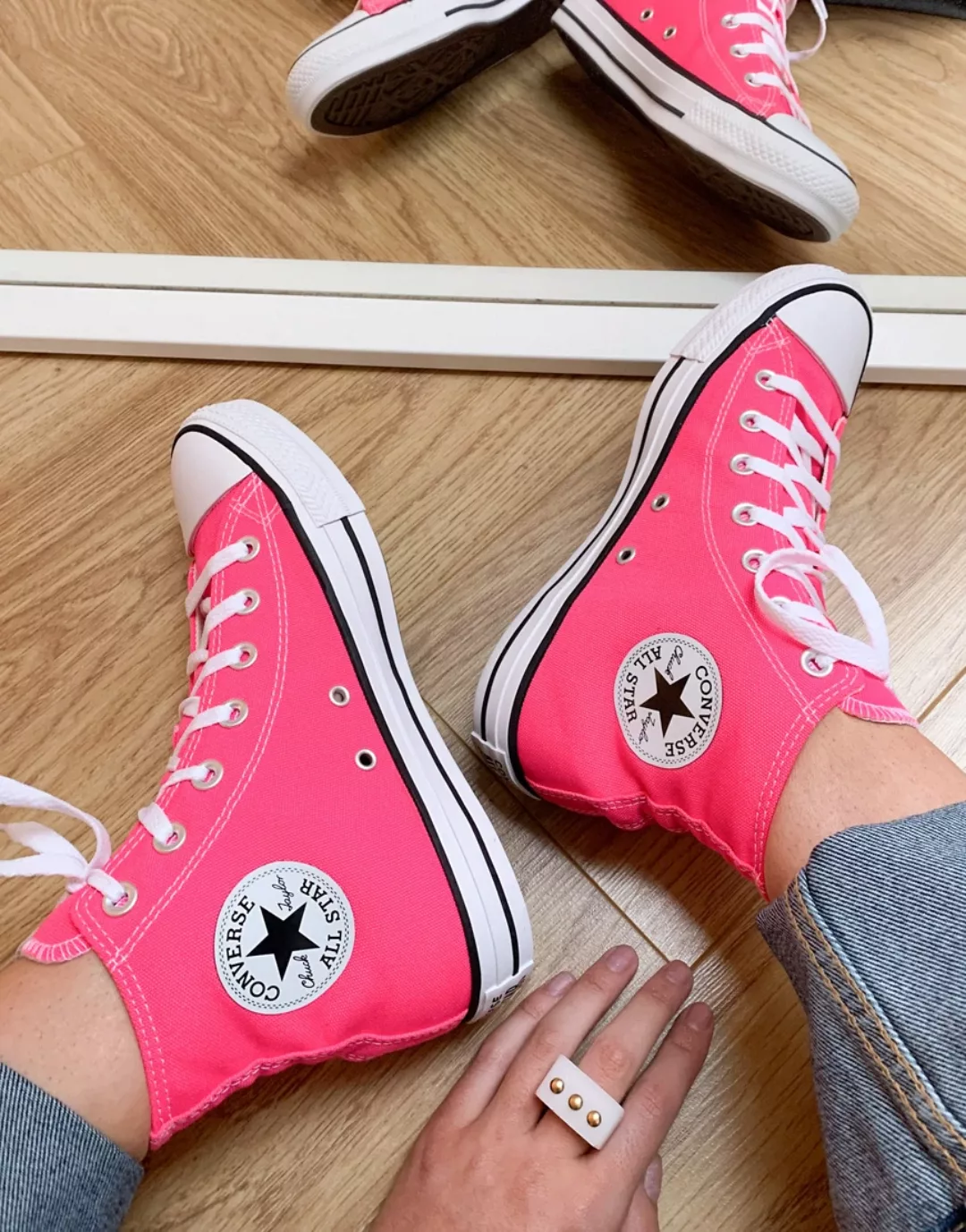 Converse – Chuck Taylor All Star – Knöchelhohe Sneaker in Rosa günstig online kaufen