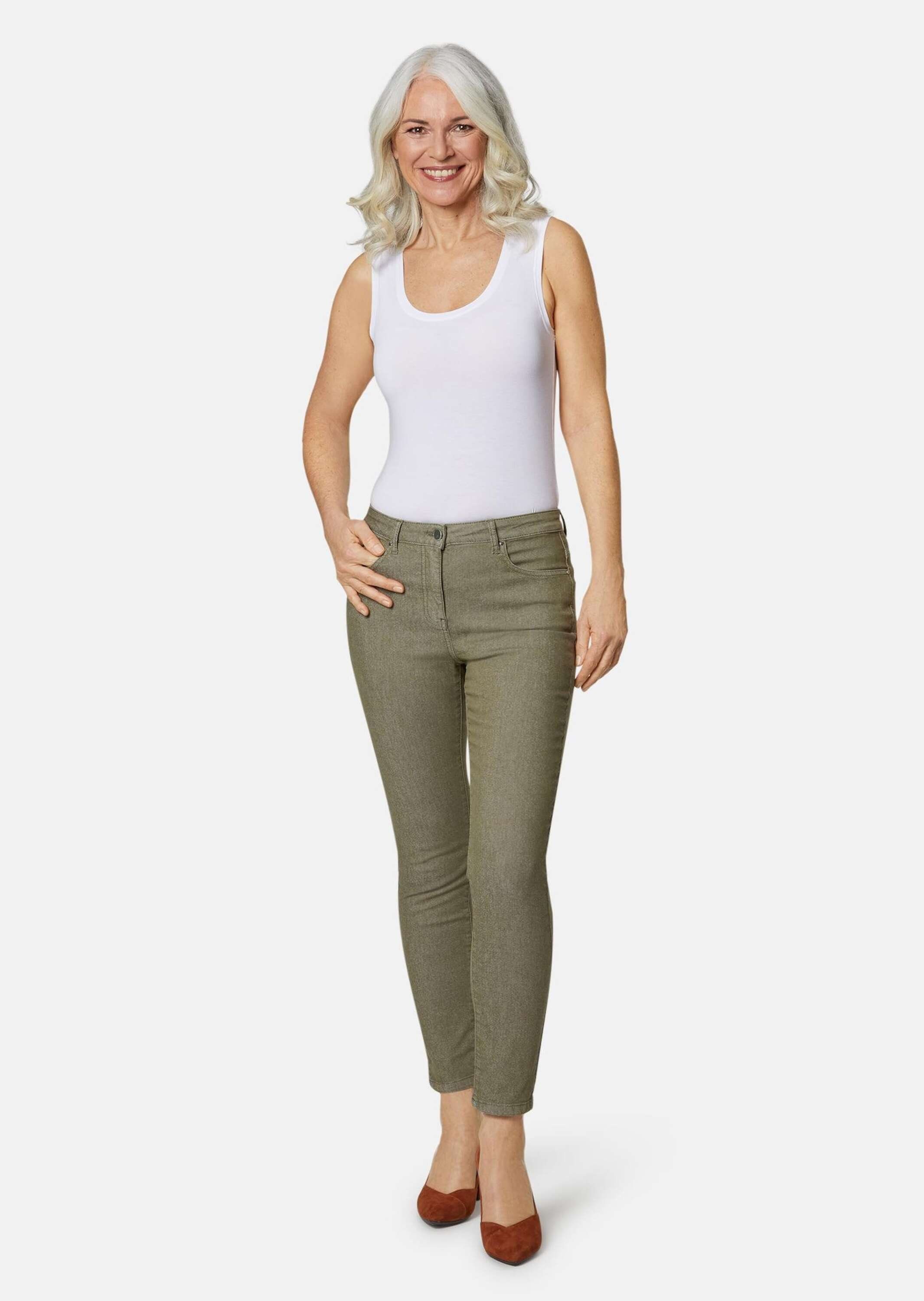 GOLDNER 7/8-Caprijeans Kurzgröße: Schmale Stretchhose BELLA günstig online kaufen