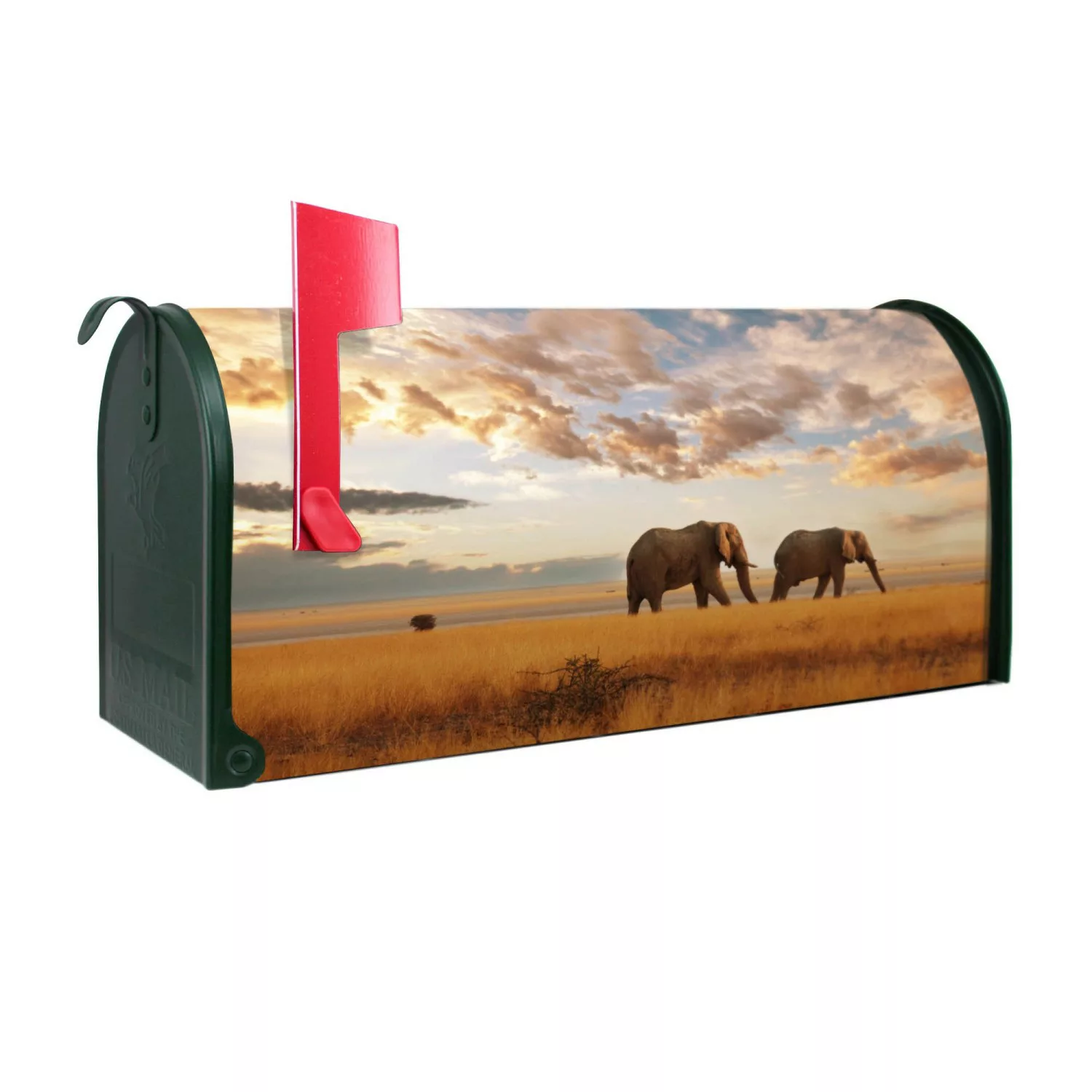 Banjado Amerikanischer Briefkasten Grün 48x22x16cm US Mailbox Letterbox Pos günstig online kaufen