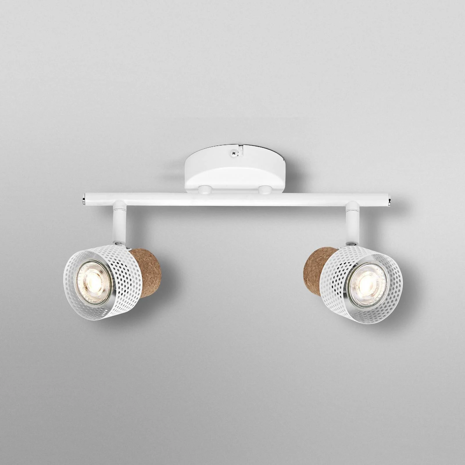 OSRAM Deckenstrahler CORK, weiß, 2 Spots, GU10-LED, 927, dim günstig online kaufen