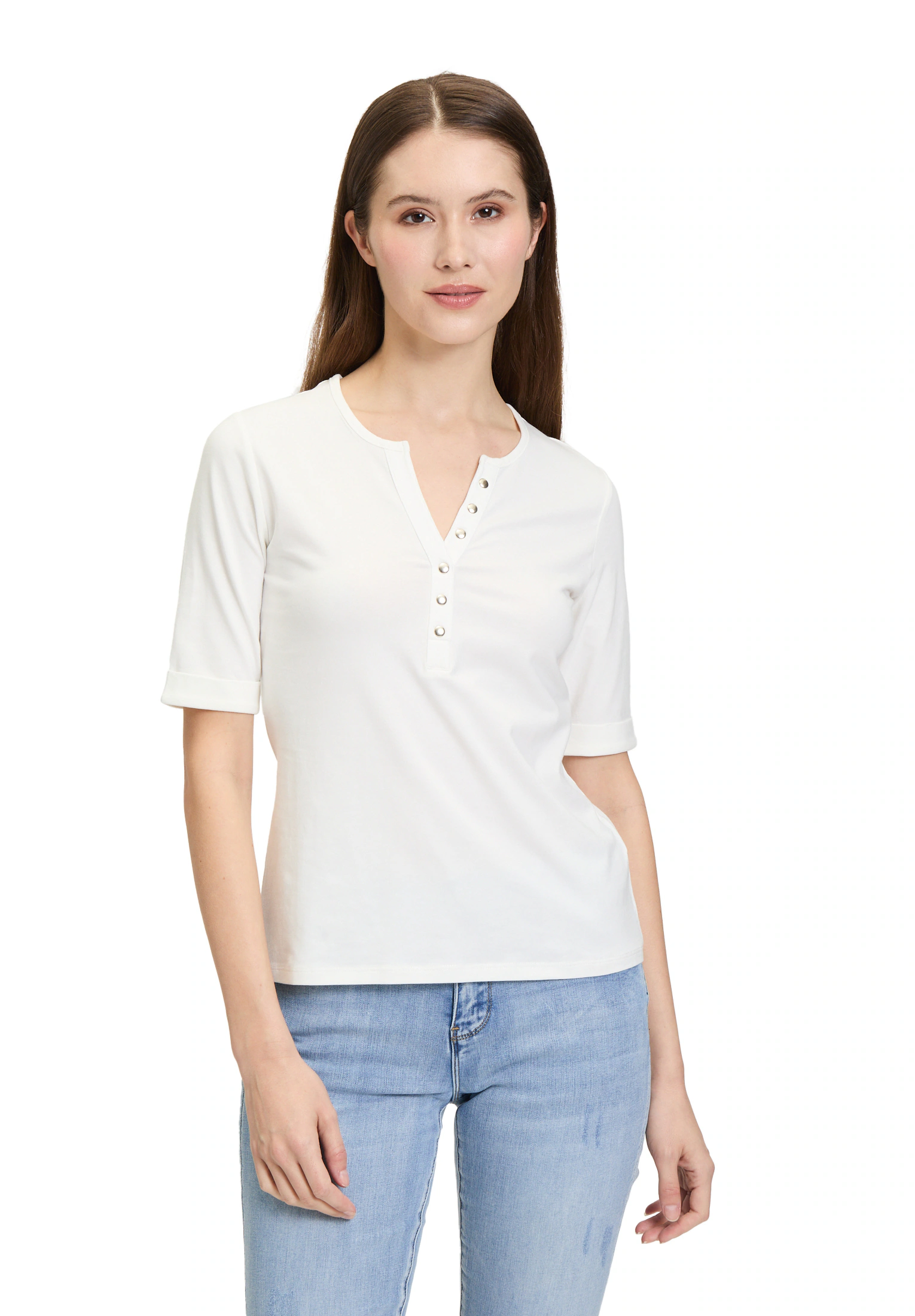 Betty Barclay Kurzarmshirt "Betty Barclay Basic Shirt mit Knöpfen", Form günstig online kaufen