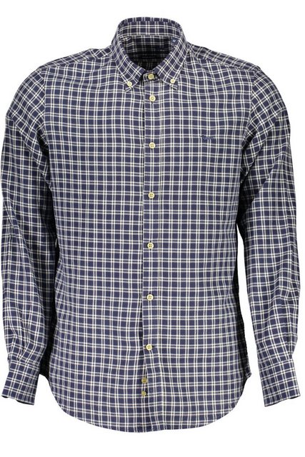 Harmont & Blaine Langarmhemd Stilvolles blaues Herrenhemd mit Button-Down-K günstig online kaufen