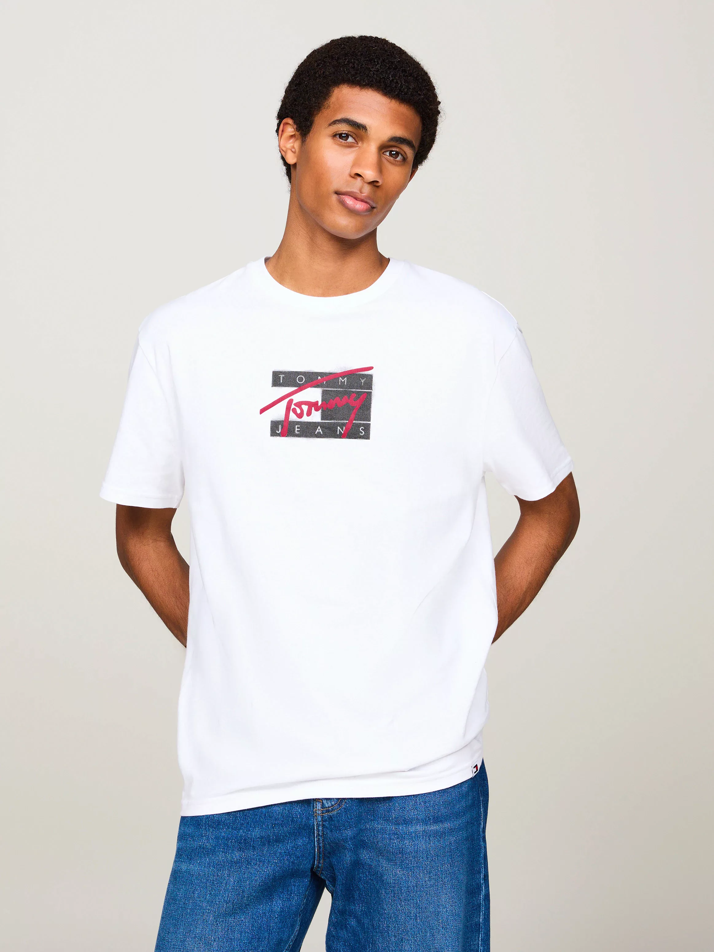 Tommy Jeans Plus T-Shirt TJM REG STREET SIG FLAG TEE EXT Große Größen mit P günstig online kaufen