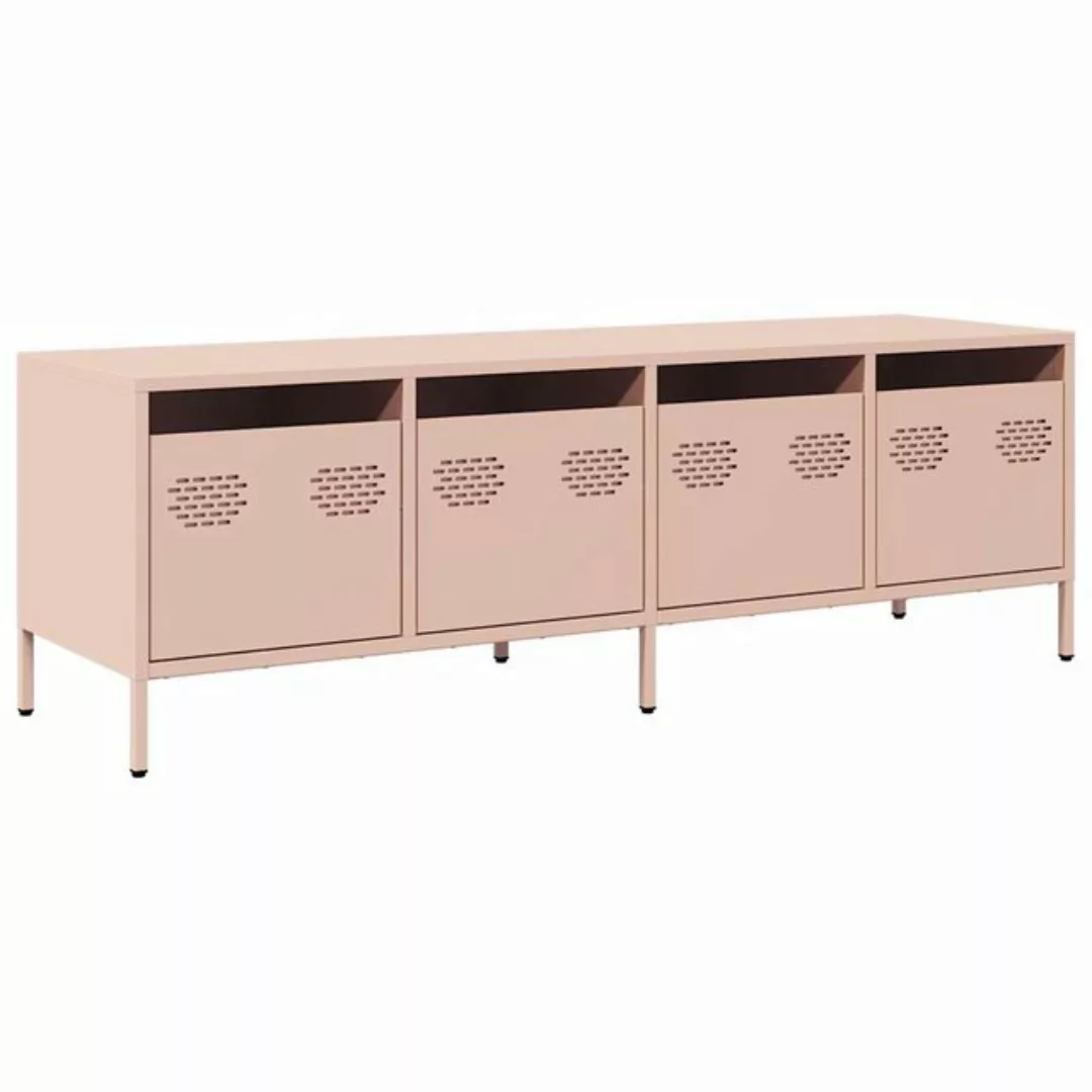 vidaXL TV-Schrank TV-Schrank Rosa 135x39x43,5 cm Kaltgewalzter Stahl (1-St) günstig online kaufen